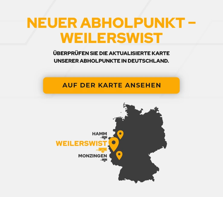 Neuer Abholpunkt – Oranienburg 