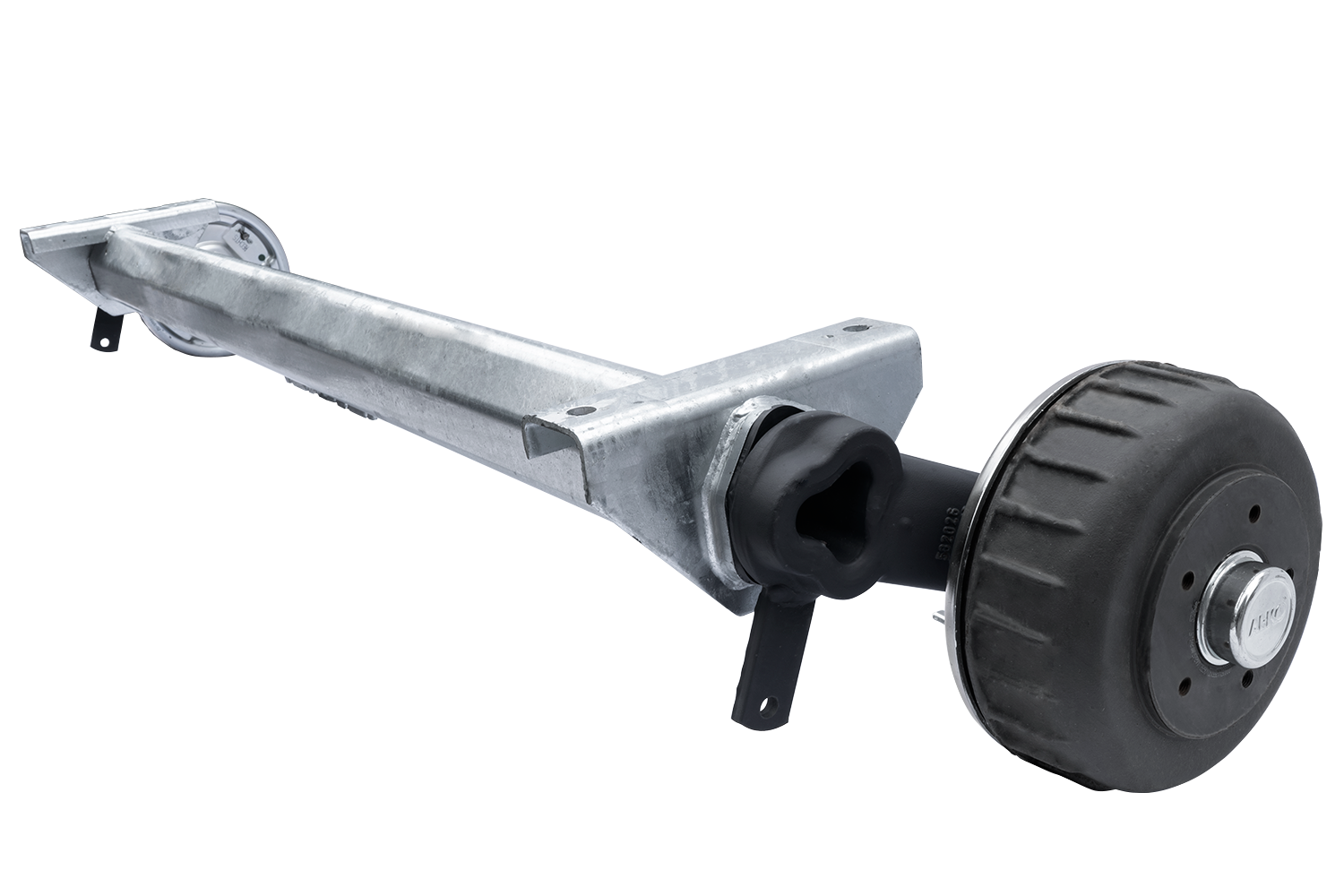 Gebremste Achse ALKO 1800 kg A1450 5x112 (Anschlag unten) Achsen und