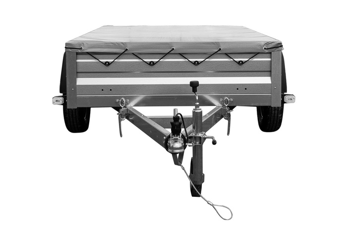 PKW-Anhänger 750 kg Garden Trailer 205 mit Flachplane und Stützrad 200x125