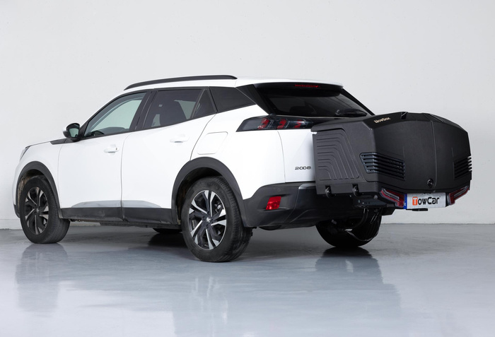 Towbox V3 Black LED Edition – Anhängerkupplungs-Gepäckbox