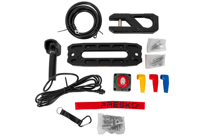 Elektrische Seilwinde für PRESKO RAPTOR 13.5FS 12V 6130kg Anhänger mit 24m Seil