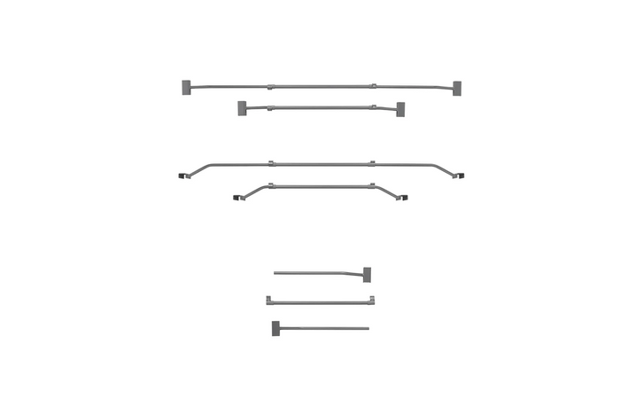 Flache Planenhalterung für ProPlus-Anhänger 340914V01, verstellbar 100–155 cm
