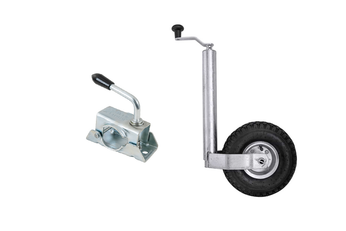 Stützrad mit Klemme KNOTT TK48+LB48 150 kg 48 mm 500–720 mm