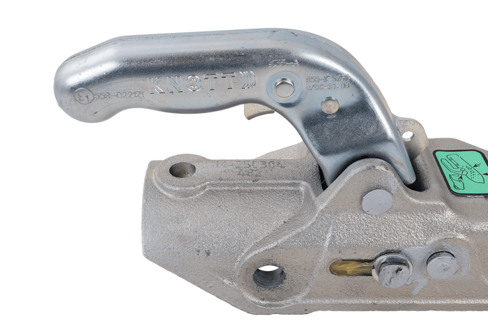 KNOTT K35-A Kugelkopfkupplung für einen 3500kg Anhänger mit einer 50mm Rohrdeichsel, Gusseisen