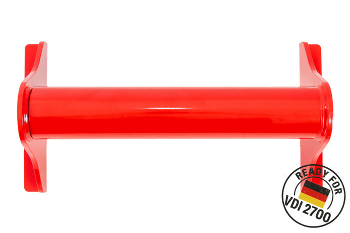 PRAMAR Radstopper VDI 2700 rot Abschleppwagen Radsicherung - verstellbar, universal