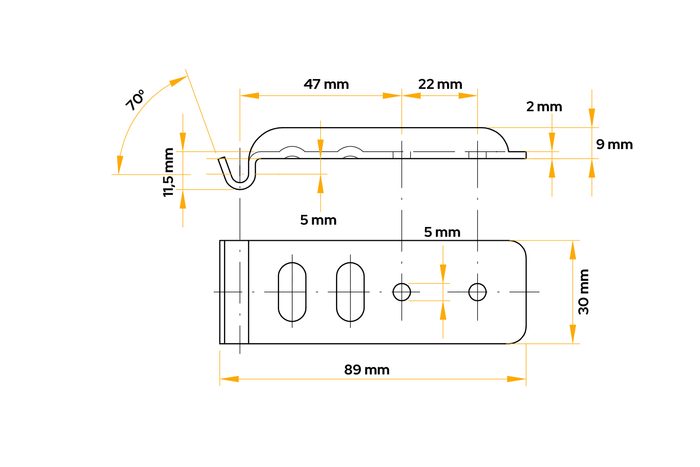WINTERHOFF BVG 60-A Gegenhalter für Bordwandverschluss