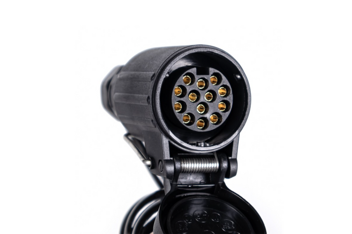 KAMAR E1384 Spiralkabel 3 m 12 V Stecker/Buchse 13-polig