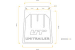  Gummi-Spritzlappen 13"/14" Unitrailer [gebogene Oberkante]