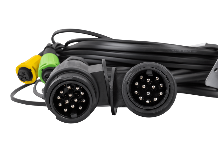 MANTES Elektroinstallation, Bootsanhänger Kabelbaum 9,57m, 13PIN Stecker, 2x 5PIN Bajonett