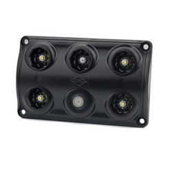 HORPOL LWD2157/CZ LED-Innenraumleuchte 900 lm schwarz mit Schalter und roter Diode