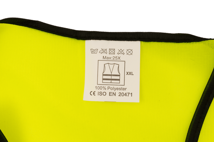 HERMON XXL gelbe Warnweste mit Taschen