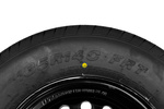 Verstärktes Rad für Anhänger LINGLONG TIRE 185/80 R14C 104/102N UNITRAILER FELGE schwarz 5,5Jx14"H2 5x112 ET:30