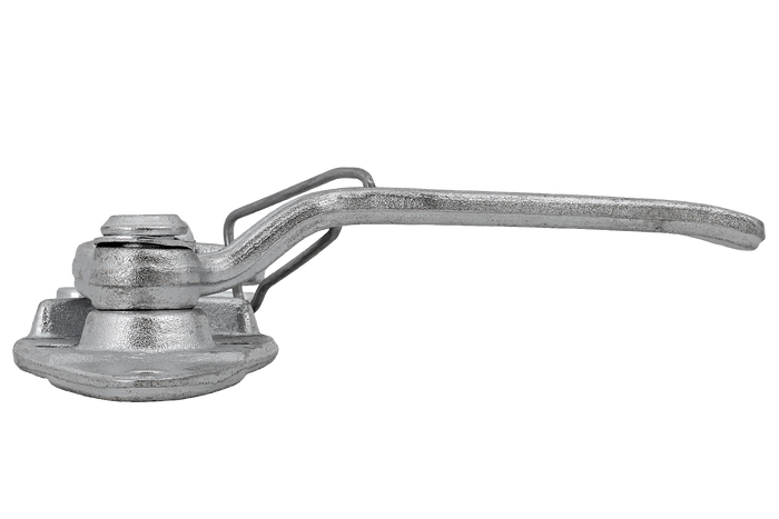 Anhängerkupplung rechts mit WINTERHOFF WV 20-R + WVG 20-A Verschluss, kompletter Anhängerseitenverschluss