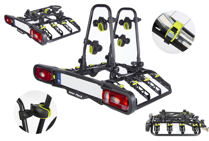 Inter Pack Quattro 13-Pin Anhängerkupplungs-Fahrradträger