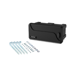 DAKEN 82201 BLACKIT Werkzeugkasten 550x250x295mm 23l mit Montagehalterungen