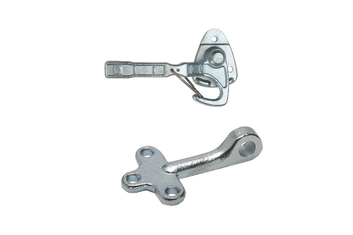 Anhängerkupplung rechts mit WINTERHOFF WV 10-R + WVG 10-A Verschluss komplett Anhänger Seitenverschluss