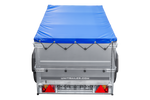 Einachsanhänger 200x106 UNITRAILER GARDEN 200 KIPP mit BIS-Seitenwänden und blauer Plane