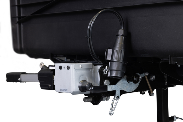 Towbox Camper Alpha schwarze LED (lang) - Anhängerkupplungs-Gepäckbox