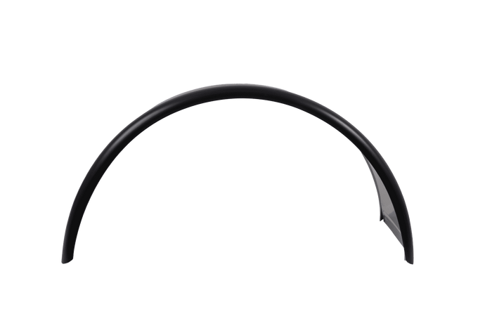 Doppelkotflügel für Anhänger 15-16" DOMAR DK7120 Radlauf 880/400 mm Metall mit Gummikante