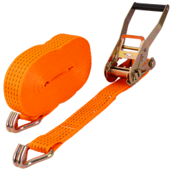 UNITRAILER 15 m/50 mm/5 t orangefarbenes Transportband mit Spanner