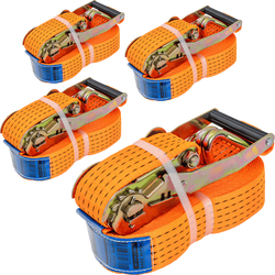 Set aus vier Spanngurten mit Ratsche UNITRAILER 10m/50mm/5t