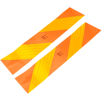 Aufkleber, Reflektoraufkleber, kurz HERMON, Schwerlastkennzeichnungsschilder, 565x132mm, links+rechts