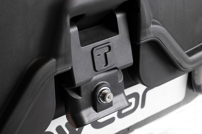 Towbox Camper Alpha schwarze LED (lang) - Anhängerkupplungs-Gepäckbox