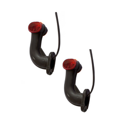 ASPÖCK SUPERPOINT II Positionsleuchten links + rechts an einem Gummiarm