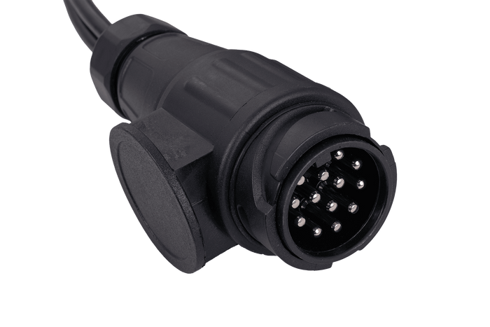 MANTES Elektroinstallation Anhänger Kabelbaum 8 m 13 Pol Stecker 6.3 Anschlüsse