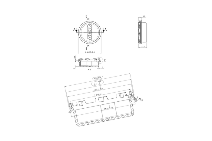 AL-KO 56,4mm Radlagerabdeckung