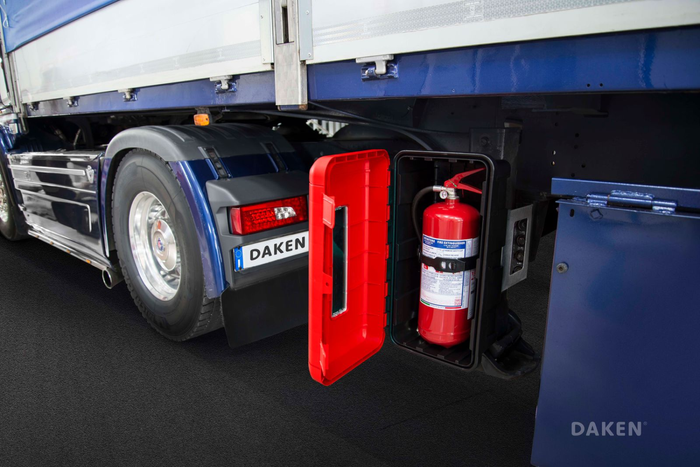 Feuerlöscherbox 6kg DAKEN 82170 REGON 620x335x240mm rot