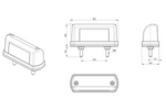 FRISTOM FT-016 LED-Kennzeichenbeleuchtung