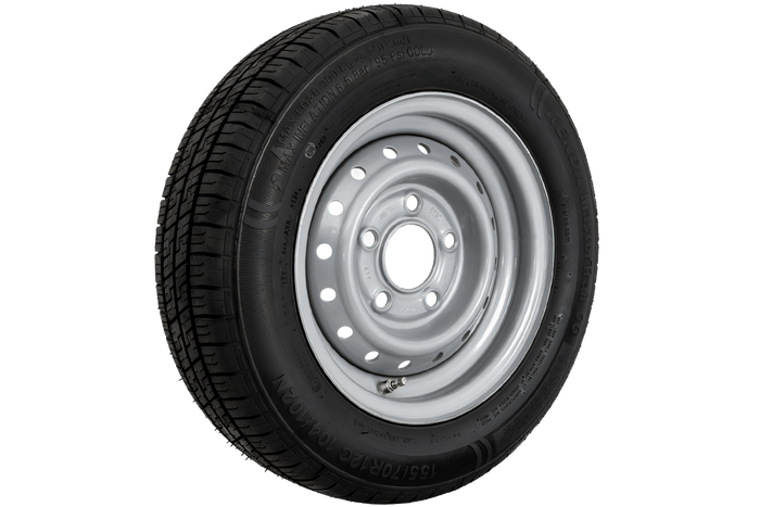 Verstärktes Rad für Anhänger REIFEN KENDA 155/70 R12C 104/102N KENDA RIM 4,5Jx12"H2 5x112 ET:20