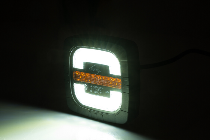 HORPOL ROCA LZD 2805 LED-Frontleuchte, 3 Funktionen, universell, mit Halterung