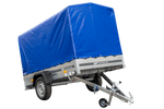 PKW-Anhänger 230x125 UNITRAILER GARDEN 230 KIPP mit blauer Hochplane 110 cm