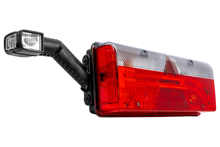 ASPÖCK EUROPOINT III LED-Bajonett-Rücklicht 7PIN ASS2 mit Hupe, 7 Funktionen links