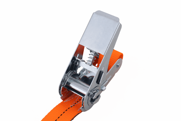 Satz aus vier HERMON 5m/25mm/1t einteiligen Gurten mit Spanner