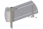 OUTLET BIS Aluminium-H-300-Seitenwände für CARPLATFORM 5121 und UNIPLAT 500/3 Anhänger