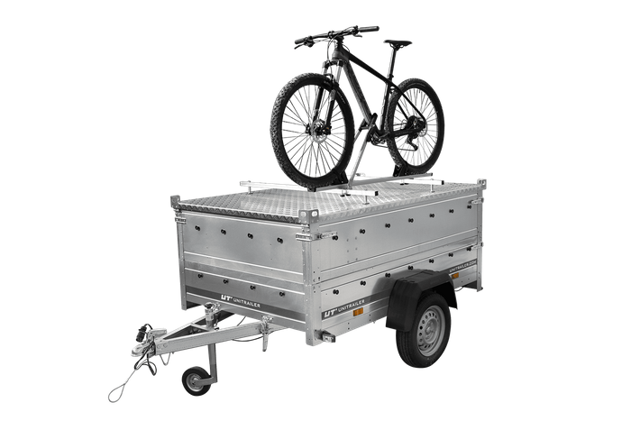 Leichter Anhänger 200x106 UNITRAILER GARDEN 200 KIPP mit BIS-Seitenwänden und Aluminiumabdeckung