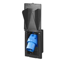 CEE ProPlus 373505BK Außensteckdose, 160 × 100 mm, schwarz