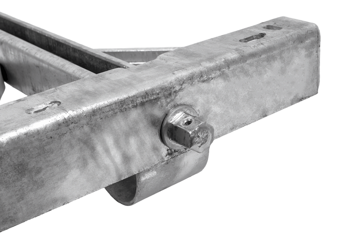 KNOTT 6X1197.007 ausziehbarer Eckstabilisator für Anhänger 1100 kg 498 mm