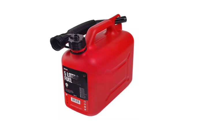 5L HERMON Kunststoffkanister mit Trichter, rot