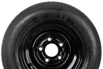 Verstärktes Rad für Anhänger LINGLONG TIRE 195/55 R10C 98/96N UNITRAILER FELGE schwarz 6Jx10" 5x112 ET:-4