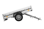 Anhänger auf Federn mit Aluminiumseitenwänden 200x125 Unitrailer Garden 201/R KIPP ALU
