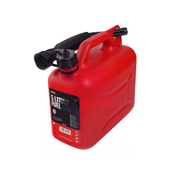 5L HERMON Kunststoffkanister mit Trichter, rot