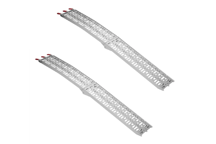 ProPlus 390096 faltbare Rampen aus Aluminium für Anhänger, 220 cm, 680 kg, 2er-Set