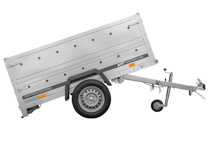 Gartenanhänger 200 KIPP mit Stützrad und zusätzlichen Bordwänden