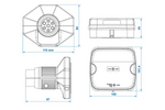 ProPlus LED-Rückleuchten (7-PIN), 4 Funktionen (links + rechts), magnetisch, Bluetooth