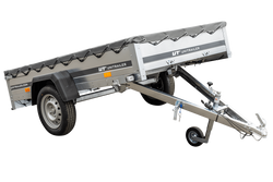 PKW-Anhänger 230x125 UNITRAILER GARDEN 230 KIPP mit grauer Abdeckung