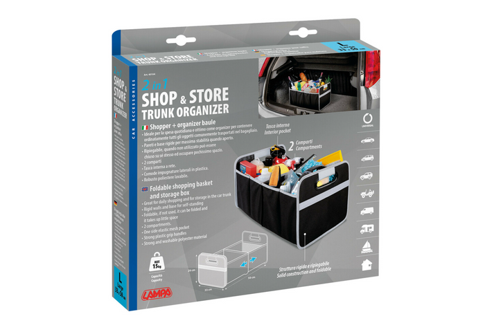 LAMPA Shop&Store L Einkaufskorb faltbar Vorratsbehälter 50x33cm